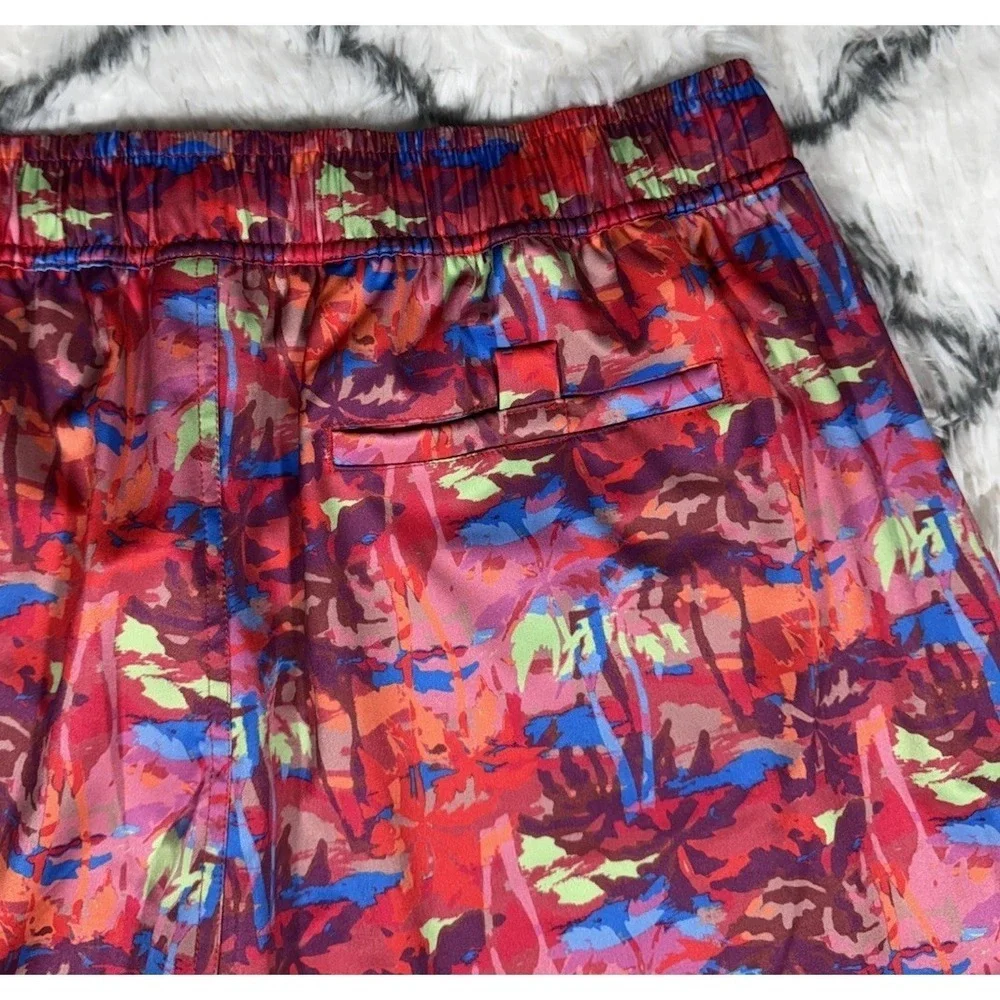 ROBERT GRAHAM Palm Trees Swim Trunks Board Shorts Pink‎ Men's Sz L *NEW* $79